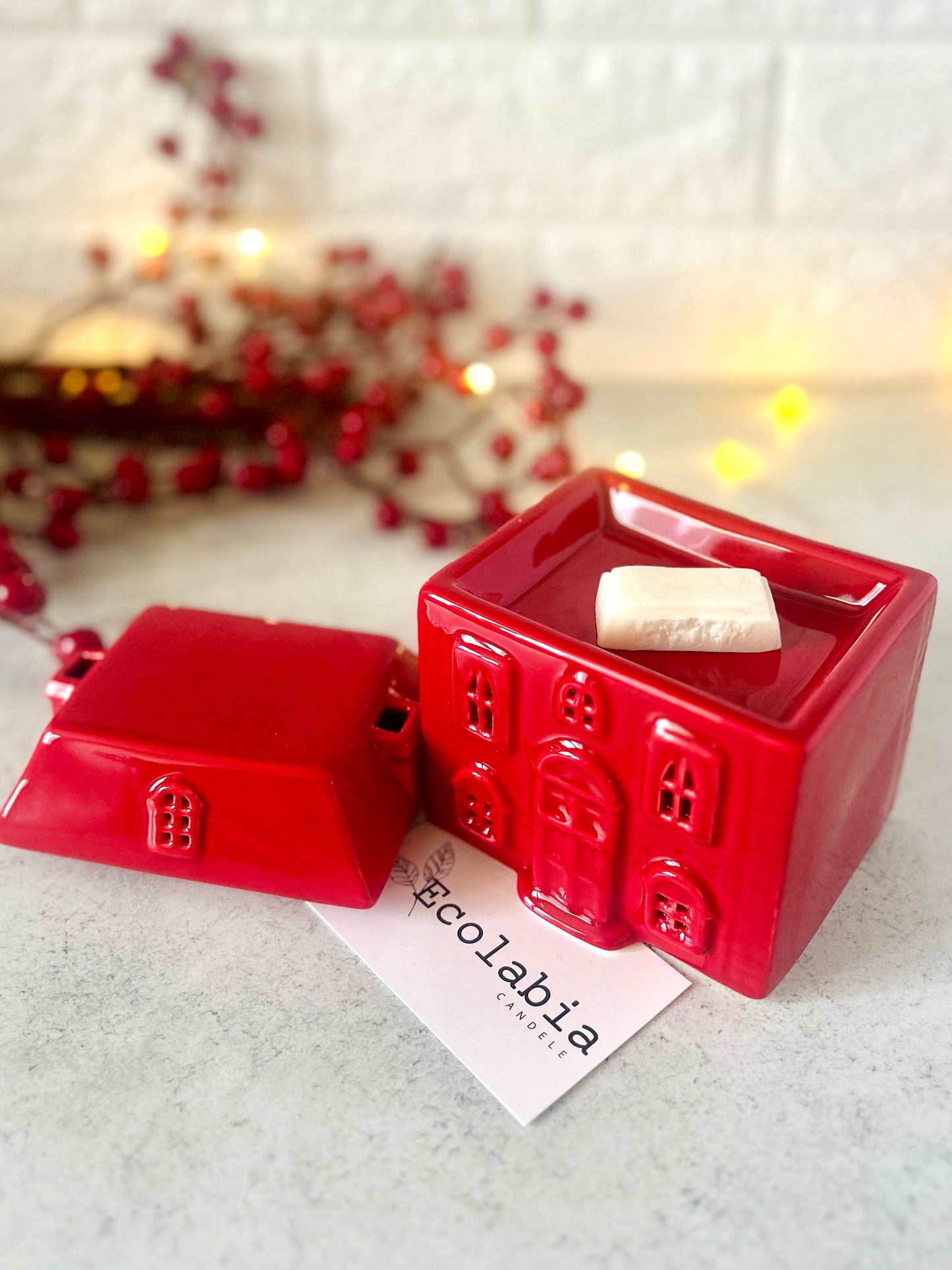 Box Regalo Bruciaessenze CASETTA ROSSA - Jingle Bells