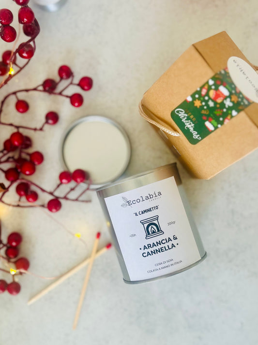 ARANCIA & CANNELLA - Caminetto - Candela Maxi