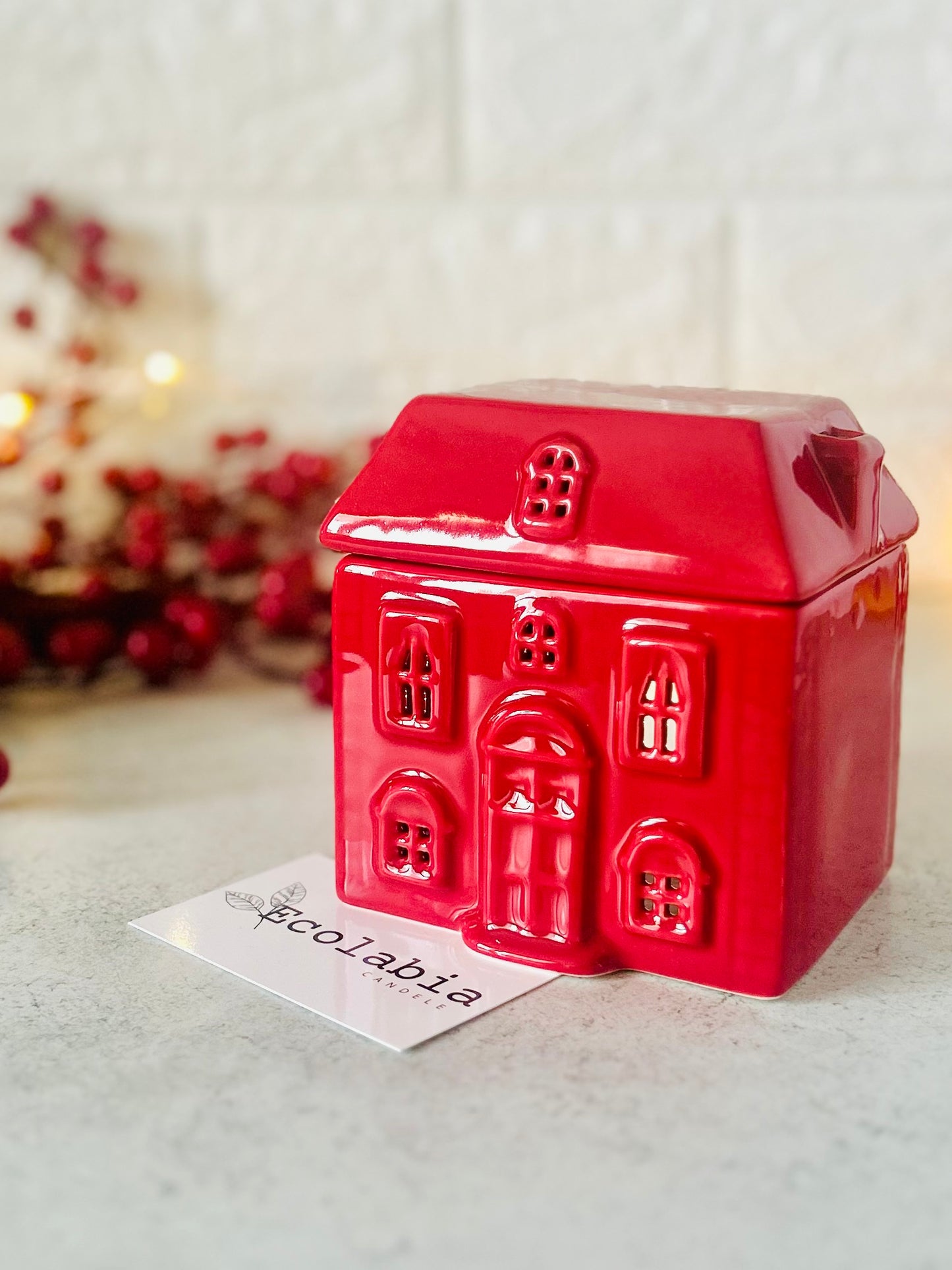 Box Regalo Bruciaessenze CASETTA ROSSA - Jingle Bells